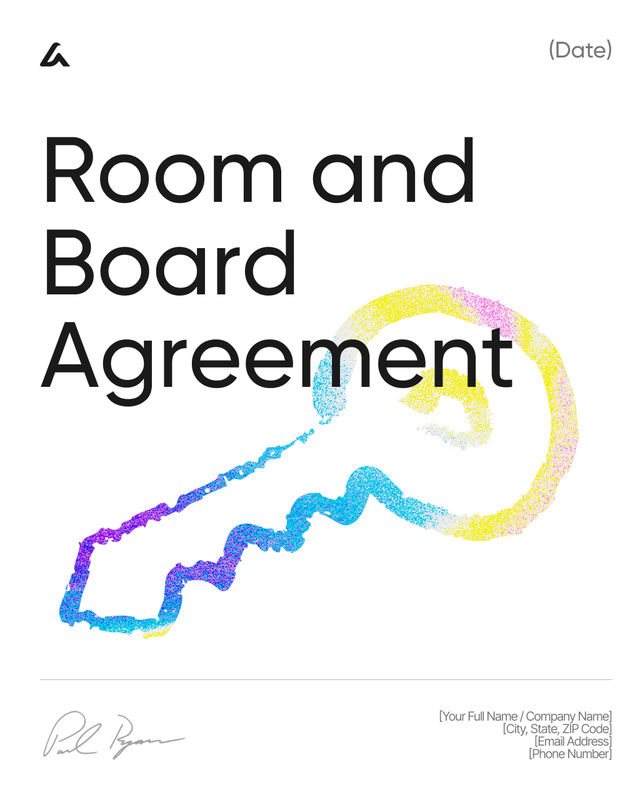Room and Board Agreement Template
