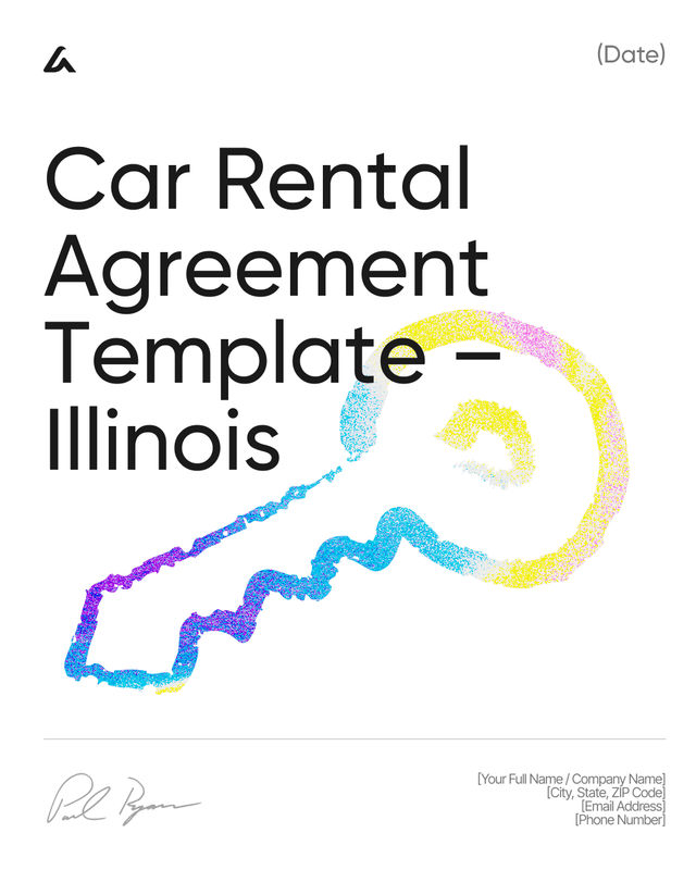 Car Rental Agreement Template: Rates, Insurance Illinois Law