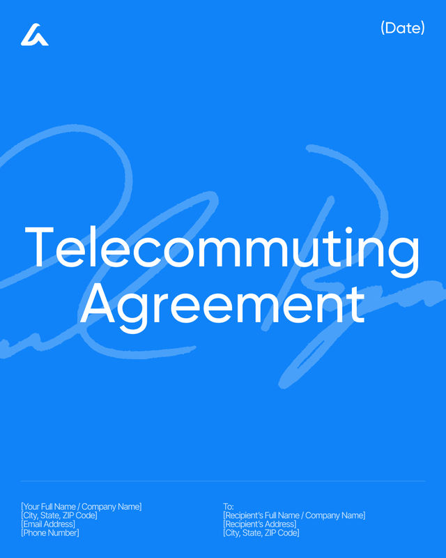 Telecommuting Agreement Template: Schedule and Security