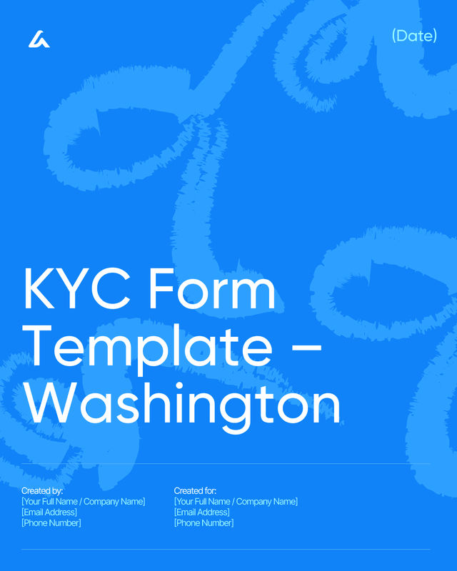 KYC Form Template: Verification & Compliance – Washington