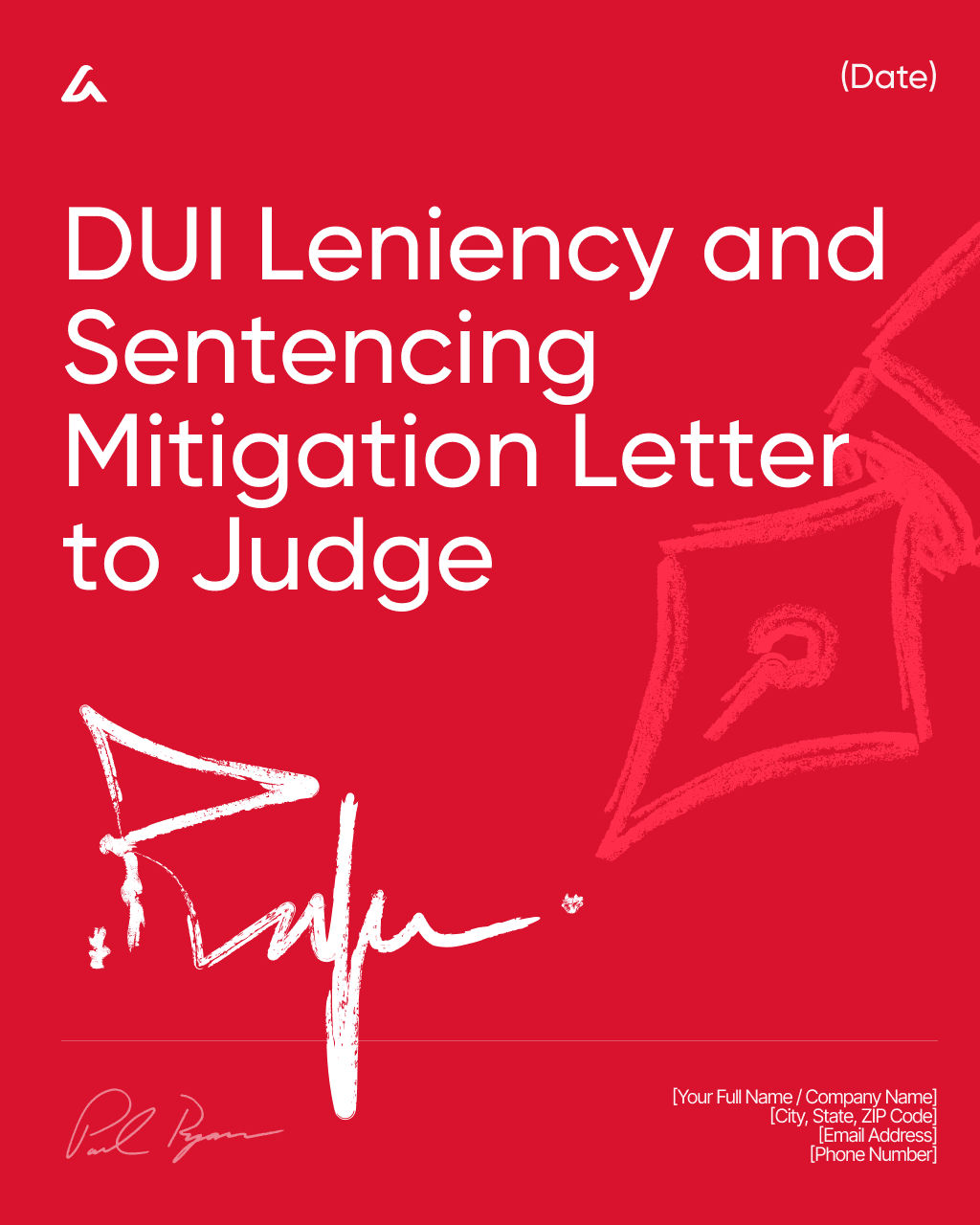 DUI Leniency and Sentencing Mitigation Letter to Judge