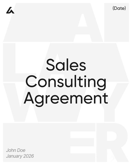 Sales Consulting Agreement