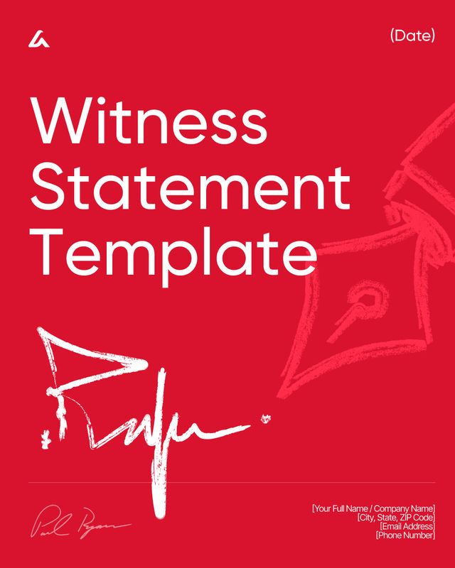 Witness Statement Template: How to Write + Free Sample