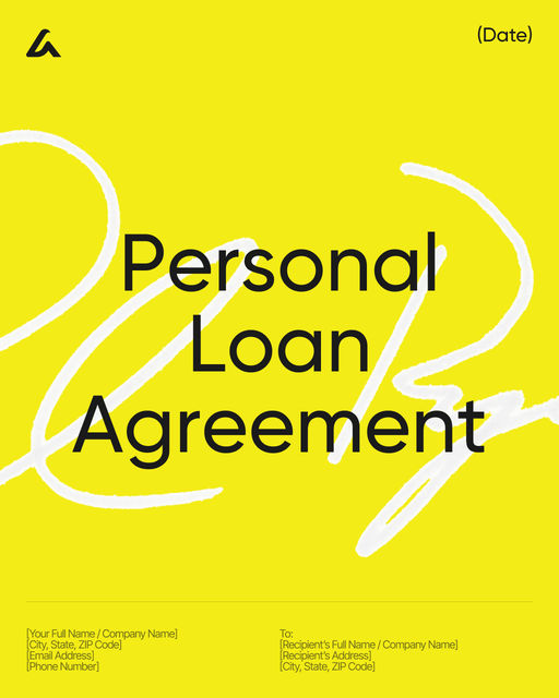 Personal Loan Agreement template preview