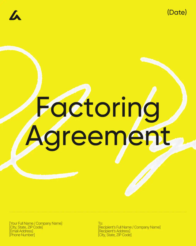 Factoring Agreement Template