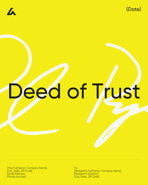 Deed of Trust template preview