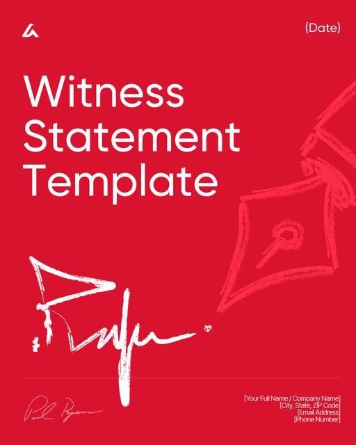 Witness Statement Template