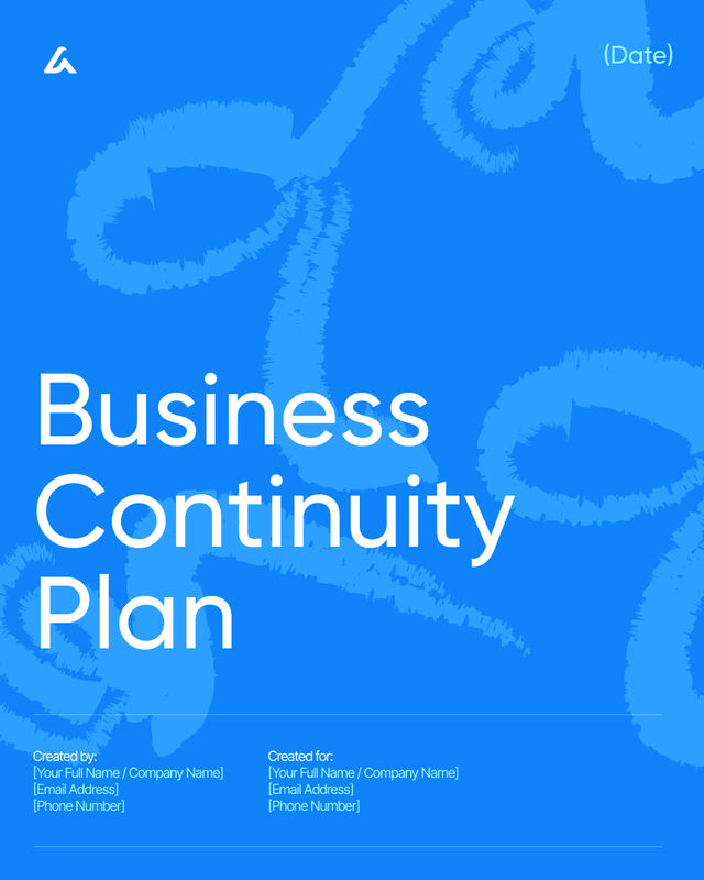 Business Continuity Plan Template: Risk and Recovery Plan