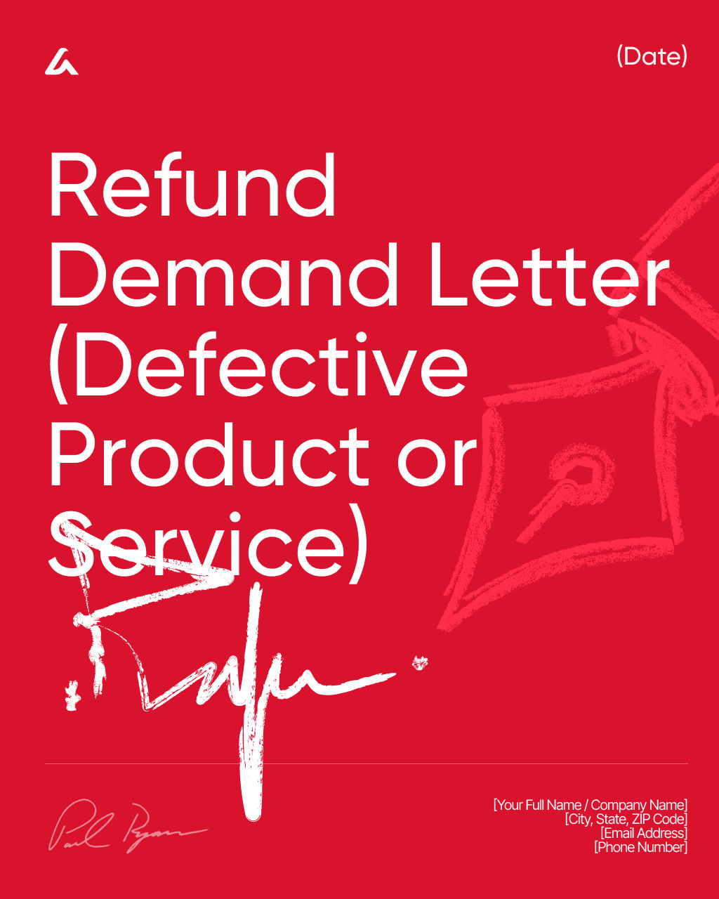 Refund Demand Letter (Defective Product or Service) 