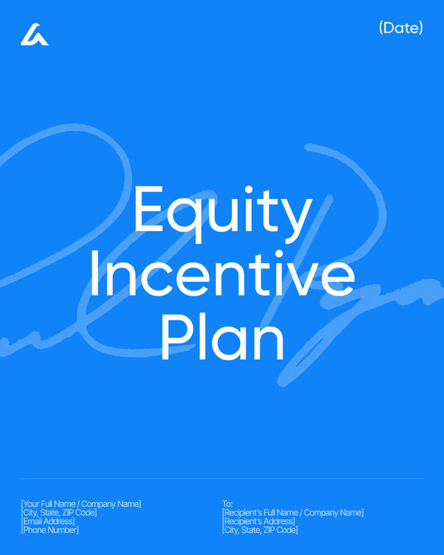 Equity Incentive Plan Template: Stock Options, Grants & Vesting