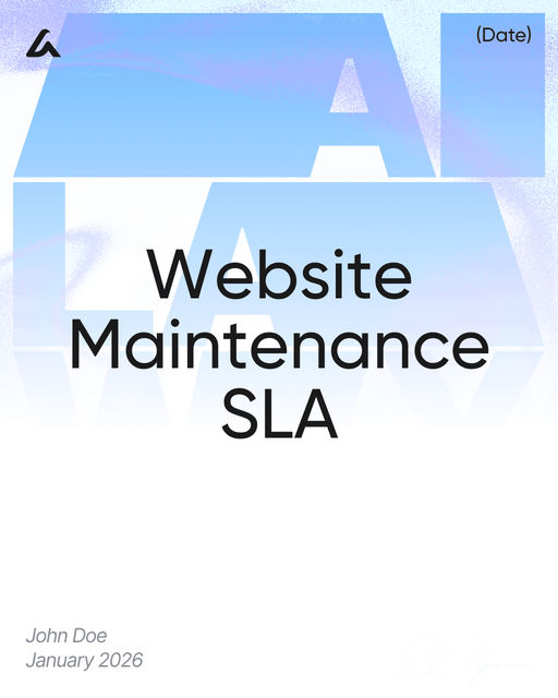 Website Maintenance SLA