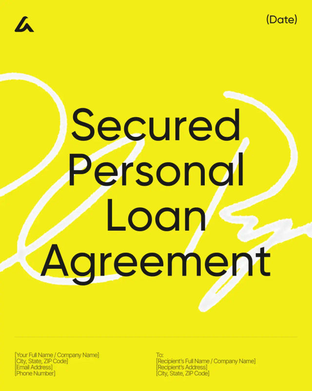 Secured Personal Loan Agreement Template: Collateral