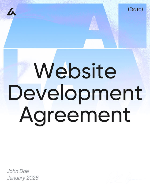 Website Development Agreement Template: Scope & Payment