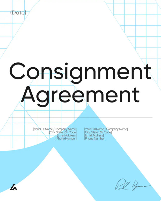 Consignment Agreement Template