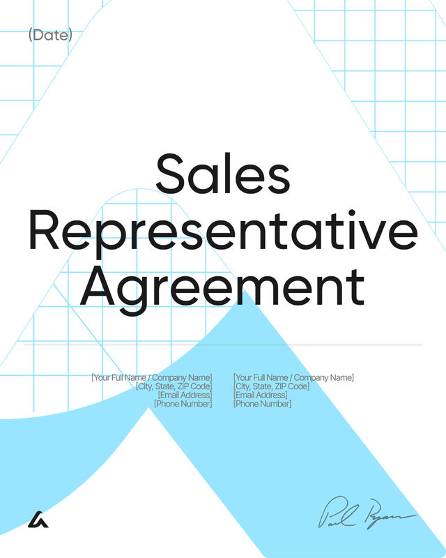 Sales Representative Agreement Template: Term & Territory