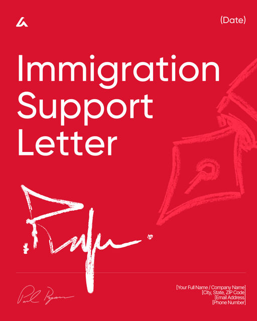 Immigration Support Letter
