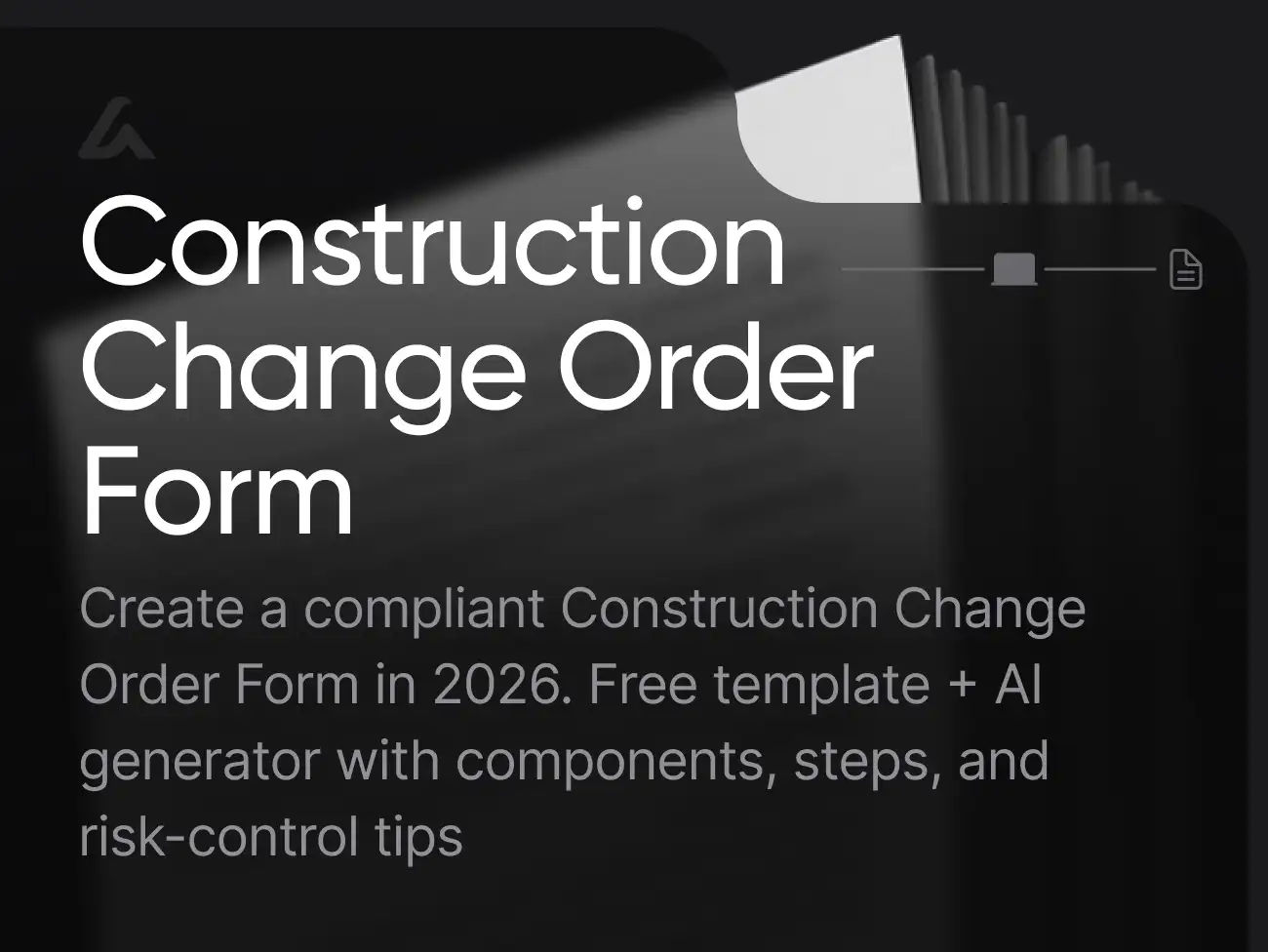 Construction Change Order Form