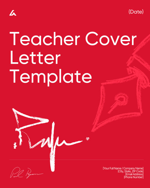 Teacher Cover Letter Template