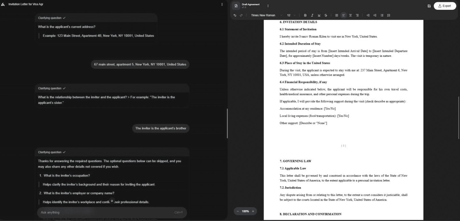 Invitation Letter for Visa Template: Free Download + AI Help
