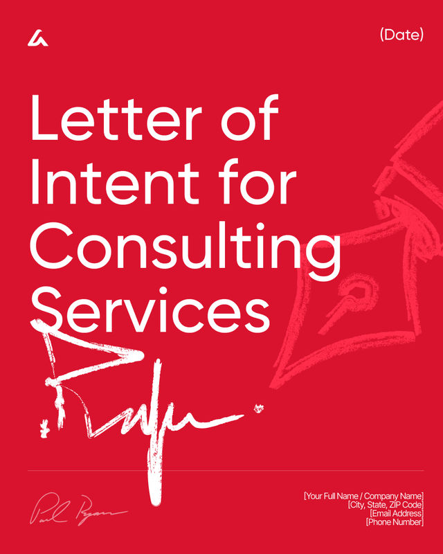 Letter of Intent for Consulting Services Template