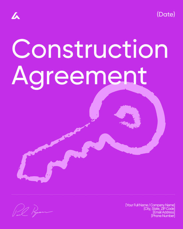 Construction Agreement Template