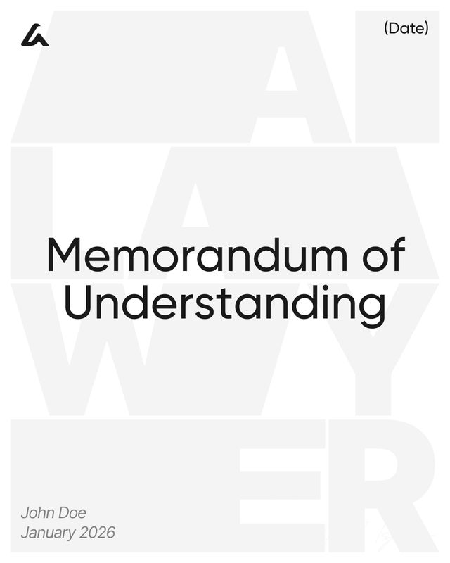 Memorandum of Understanding (MOU): Roles, Duties & Terms