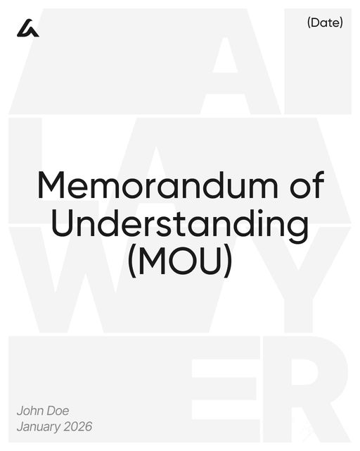 Memorandum of Understanding (MOU)