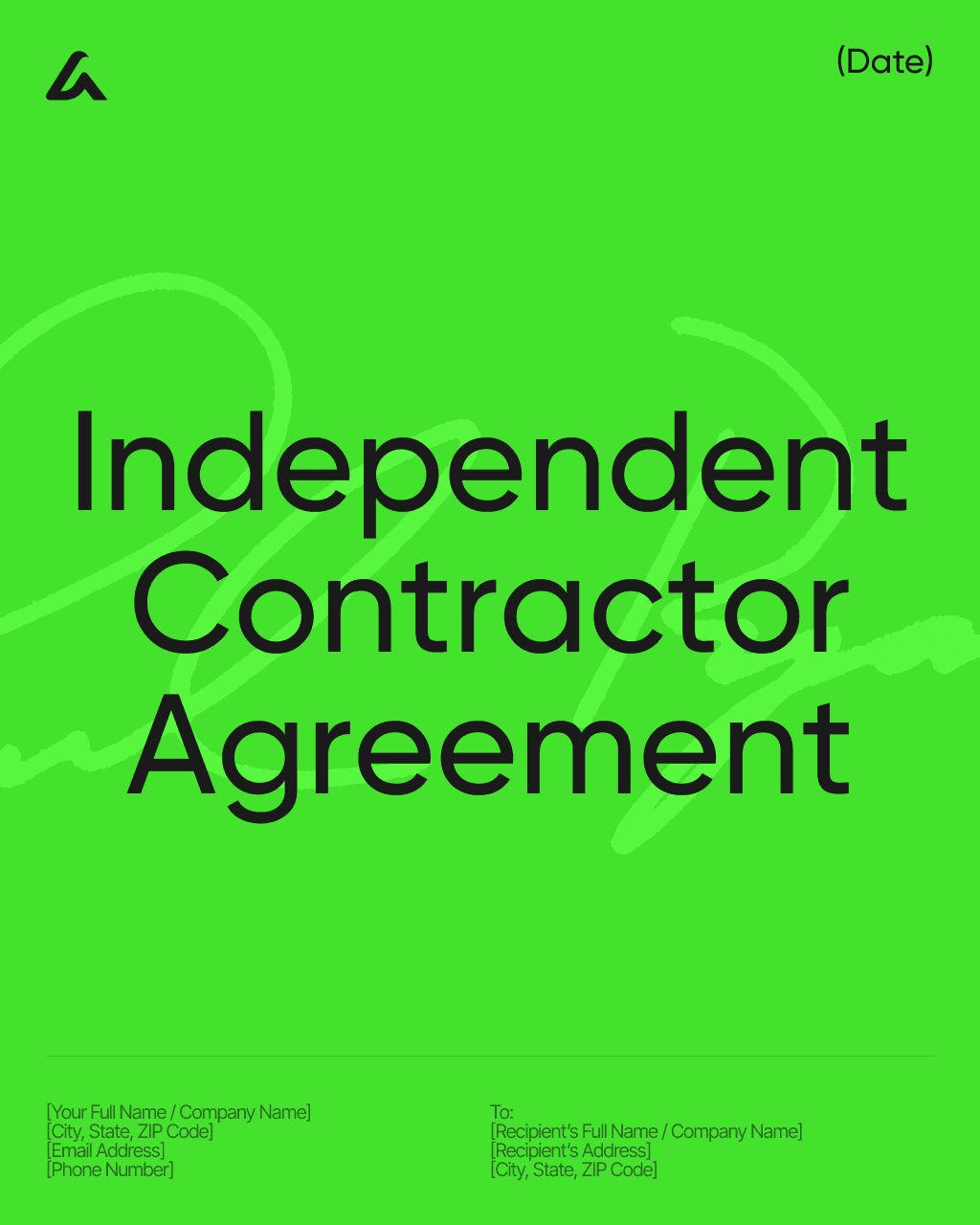 Independent Contractor Agreement