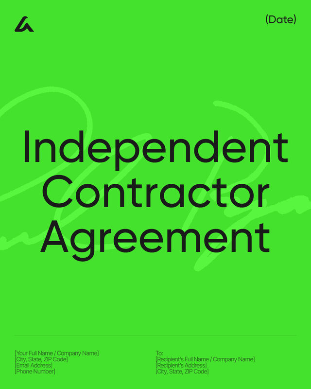 Independent Contractor Agreement Template: Scope, Pay & IP