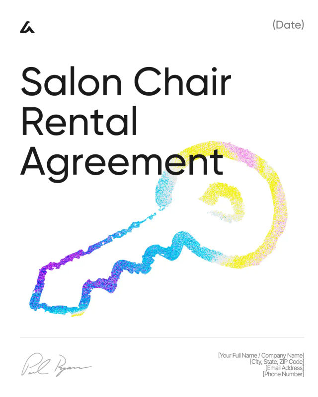 Salon Chair Rental Agreement Template
