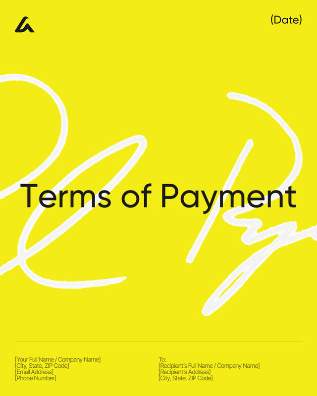 Terms of Payment Template: Due Dates, Methods, Fees & Disputes