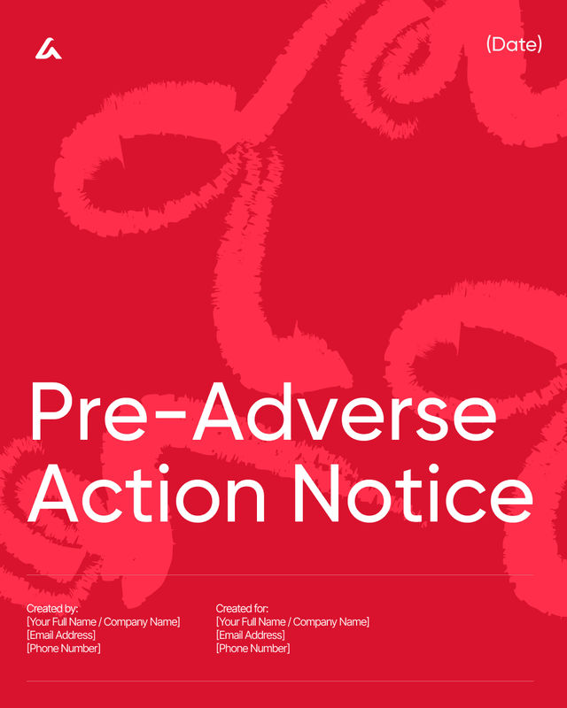 Pre-Adverse Action Notice Template