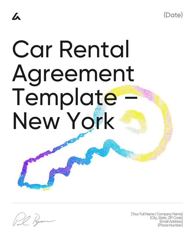 Car Rental Agreement Template: Rates, Insurance New York Law