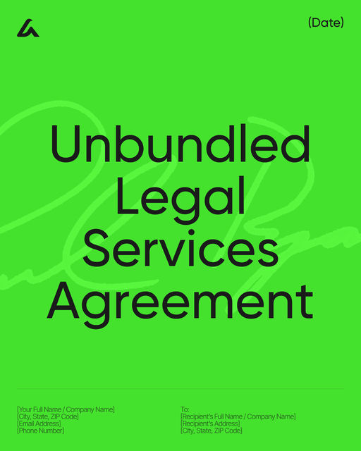 Unbundled Legal Services Agreement