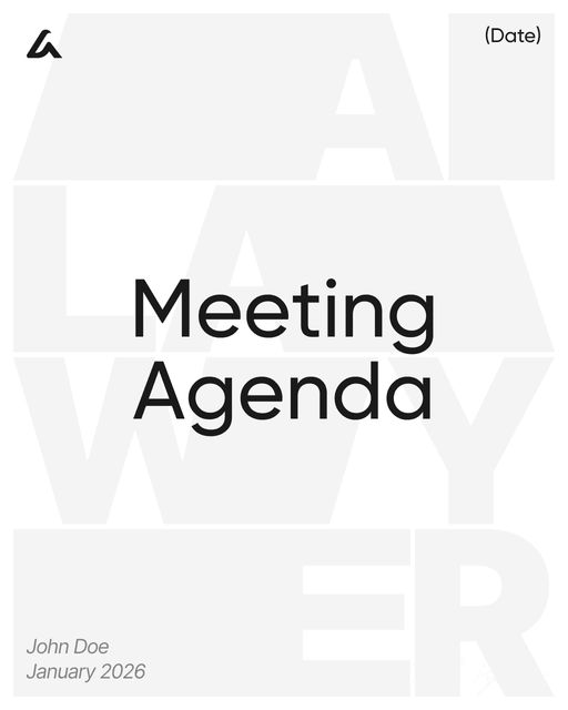 Meeting Agenda
