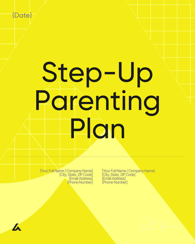Step-Up Parenting Plan Template