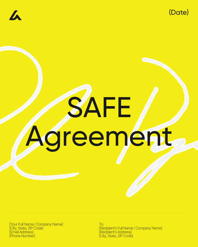 SAFE Agreement Template (Simple Agreement for Future Equity)