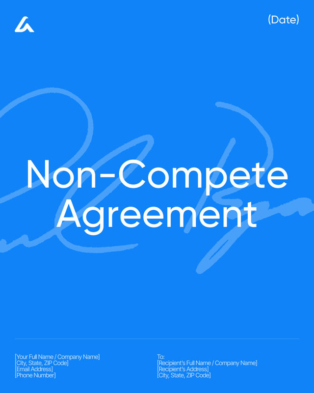 Non-Compete Agreement Template: Scope and Duration Terms