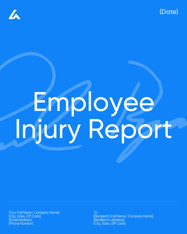 Employee Injury Report Template: OSHA Fields, Care & Signatures