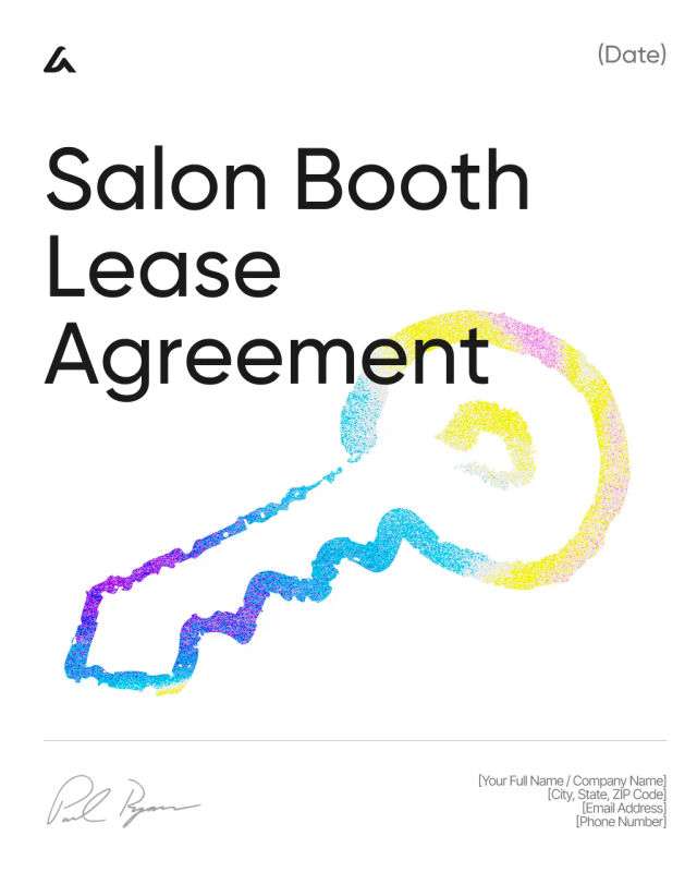Salon Booth Lease Agreement Template