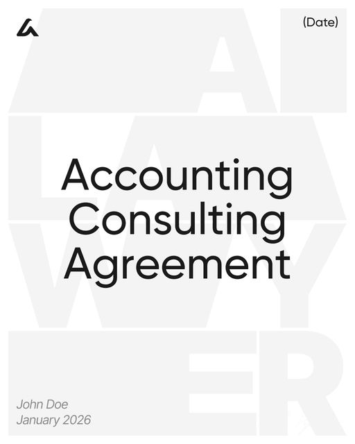 Accounting Consulting Agreement