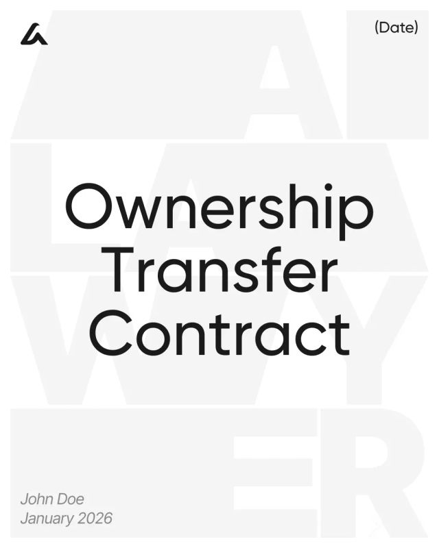 Ownership Transfer Contract Template