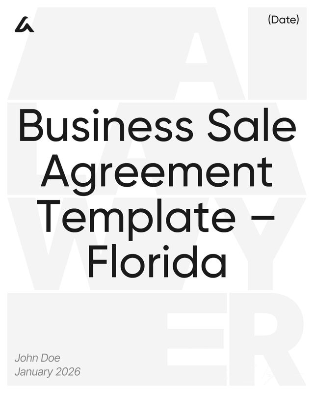 Business Sale Agreement: Price, Assets Template – Florida