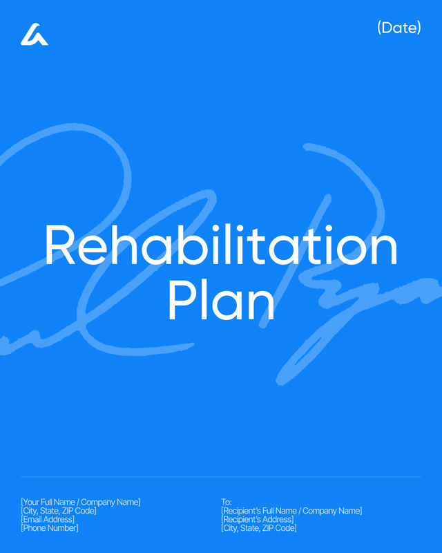Rehabilitation Plan Template: Goals, Timeline & Progress