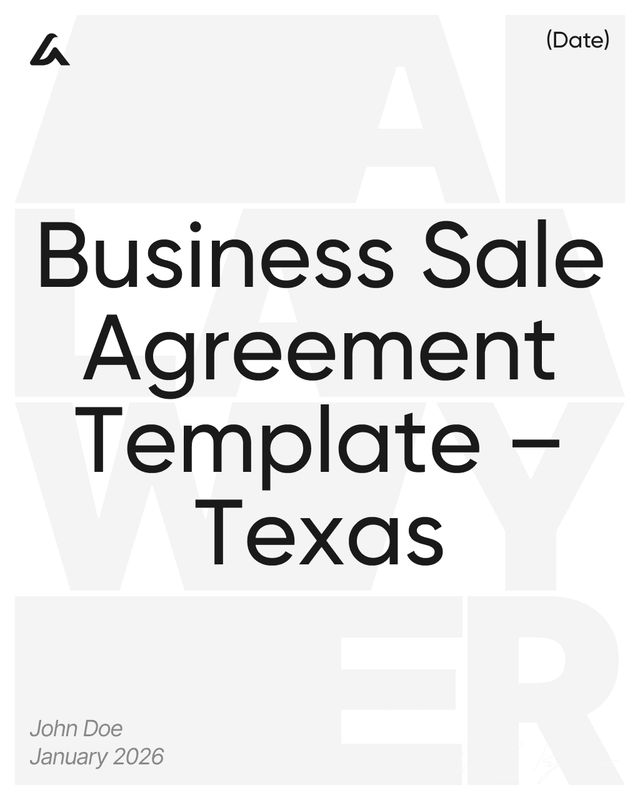 Business Sale Agreement: Price, Assets Template – Texas
