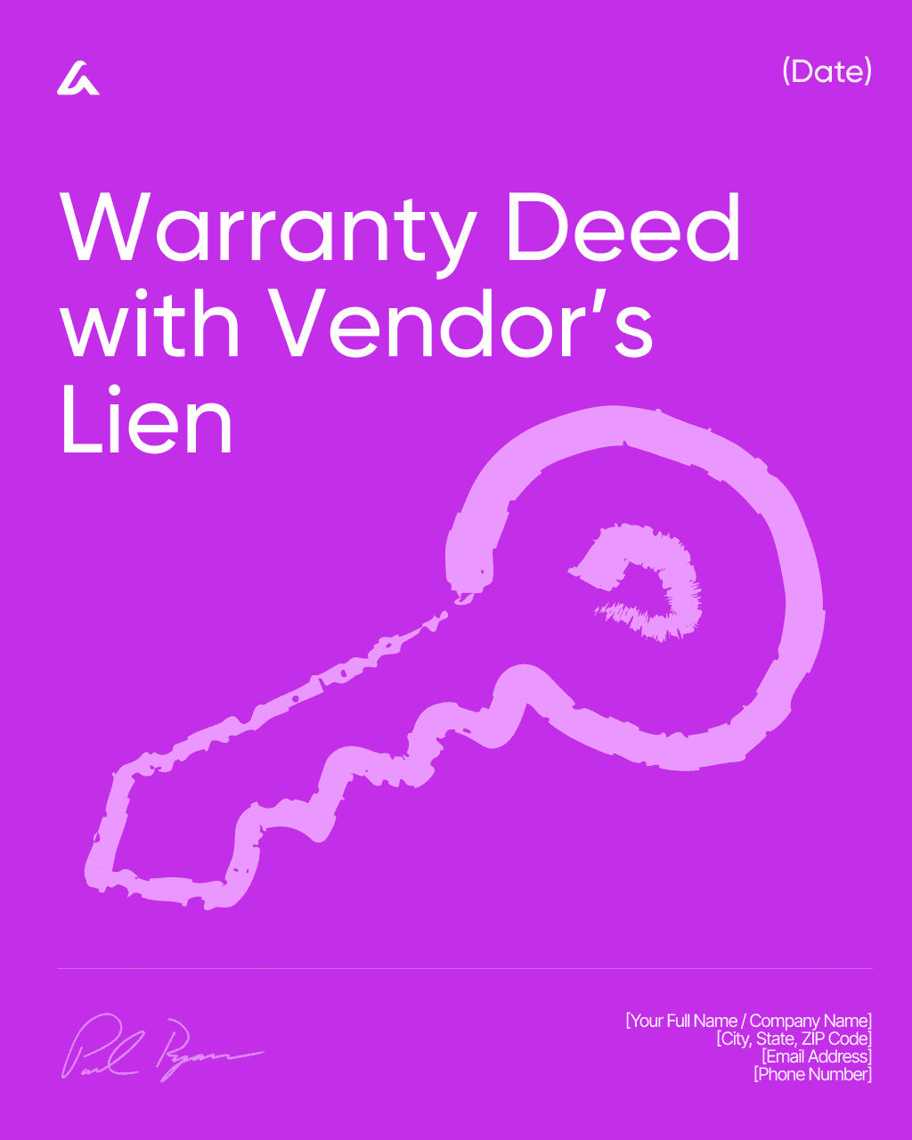 Warranty Deed with Vendor’s Lien