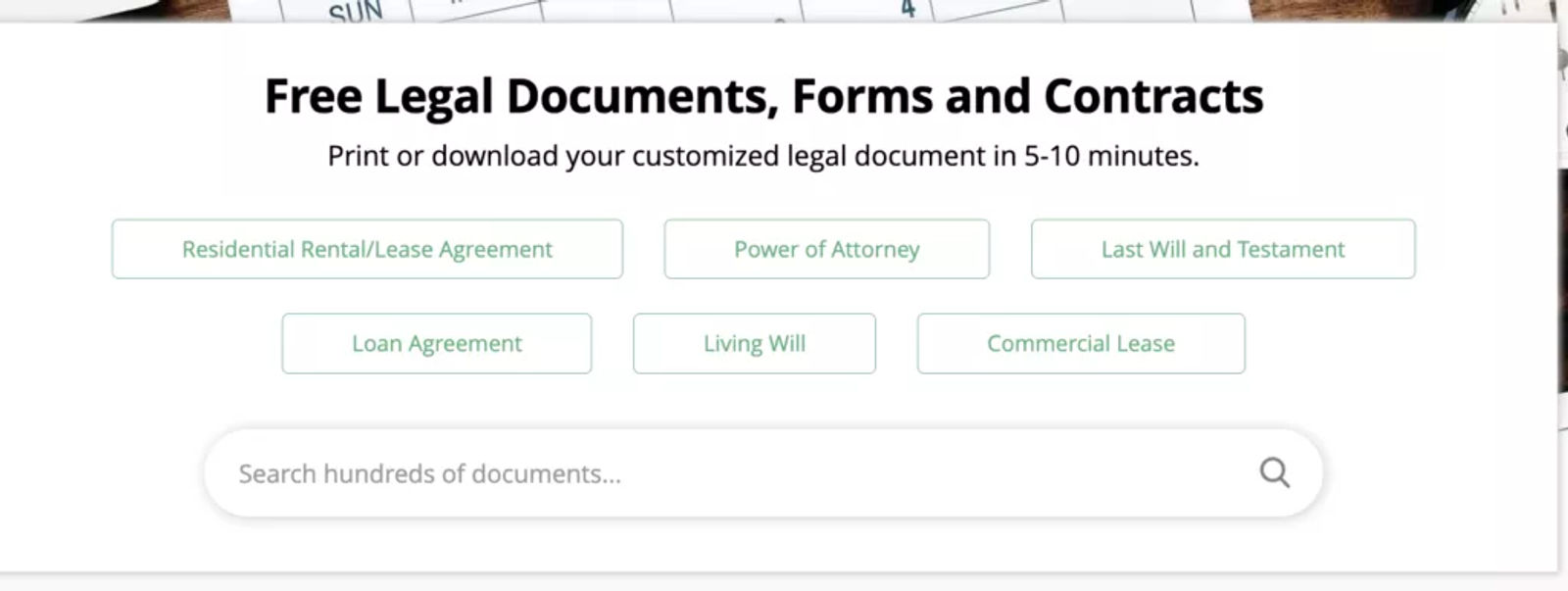 LawDep interface