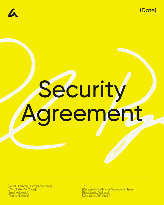 Security Agreement Template: Collateral and UCC Filing Terms