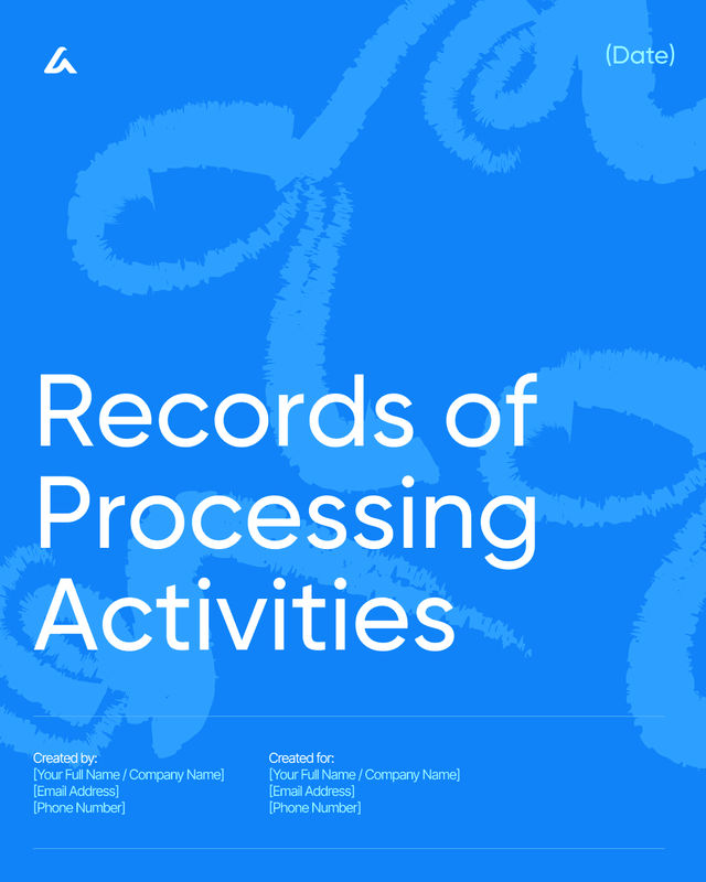 Records of Processing Activities (RoPA): GDPR Compliance Log