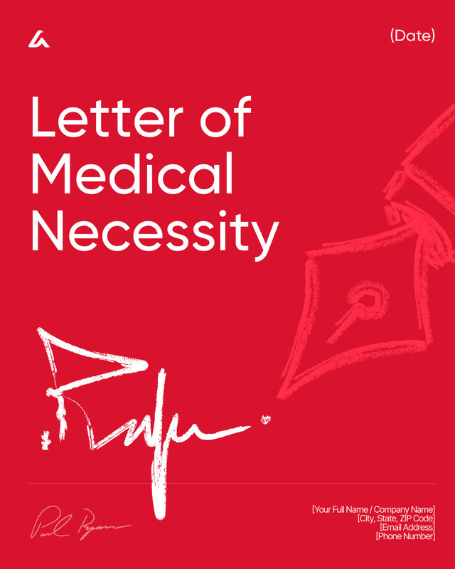 Letter of Medical Necessity Template